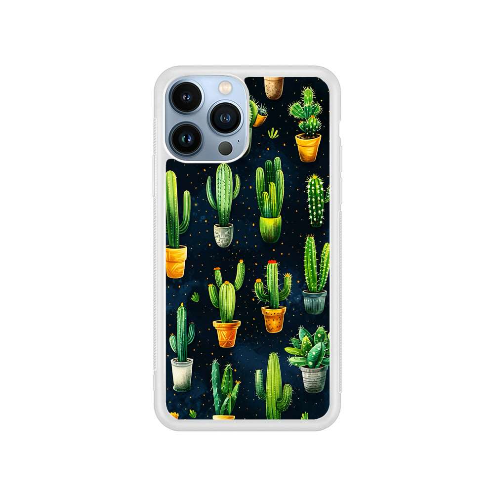 A Collection of Cactus in Pots iPhone 14 Pro Case