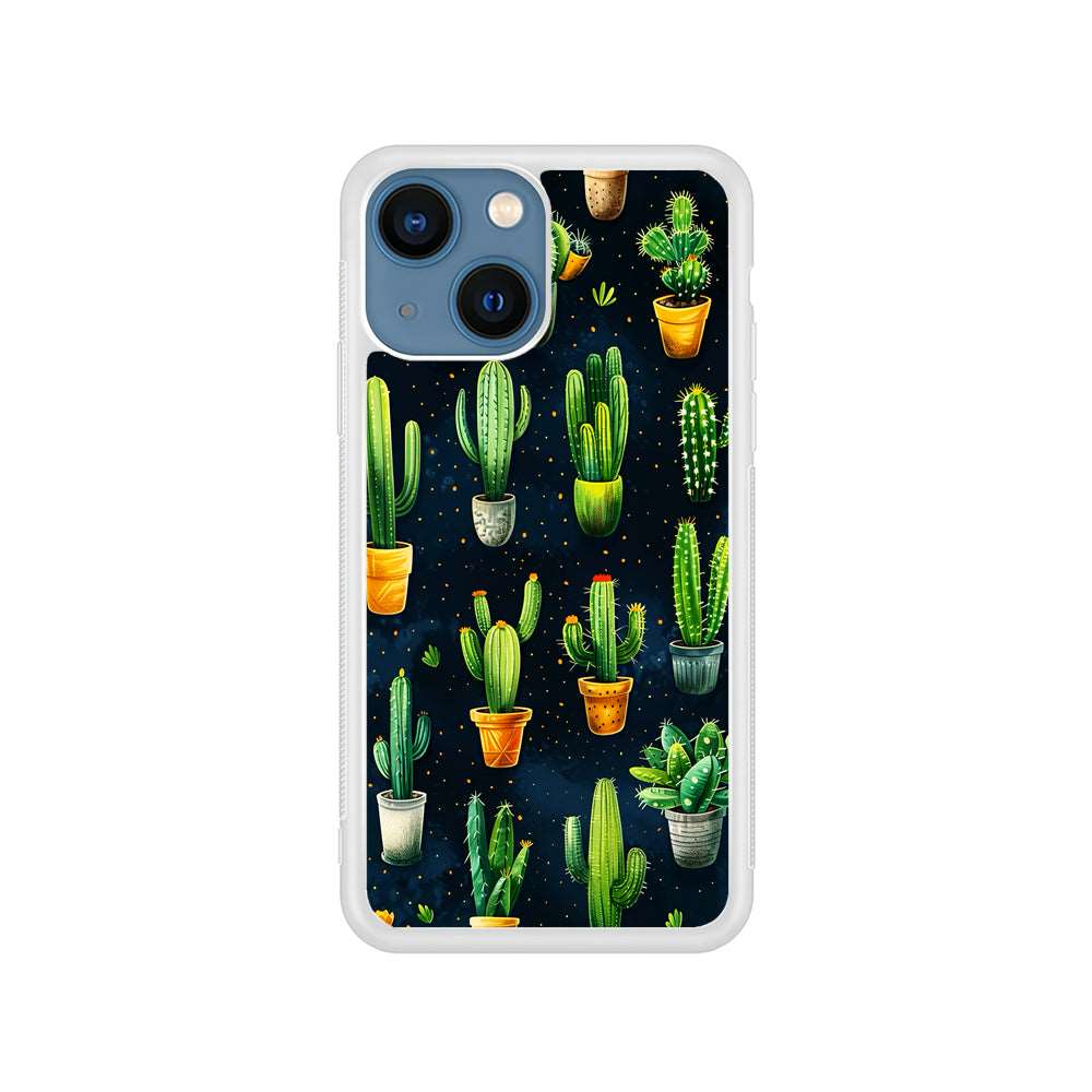 A Collection of Cactus in Pots iPhone 15 Plus Case