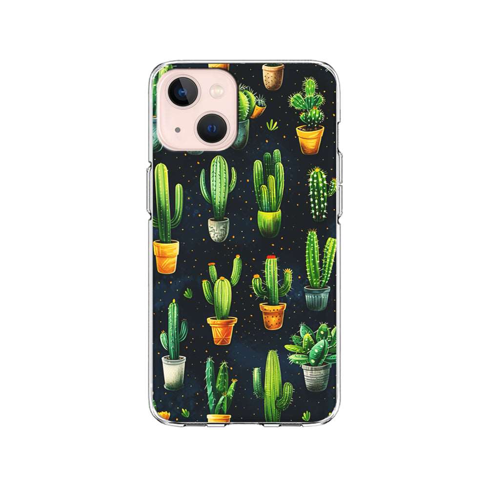 A Collection of Cactus in Pots iPhone 15 Plus Case