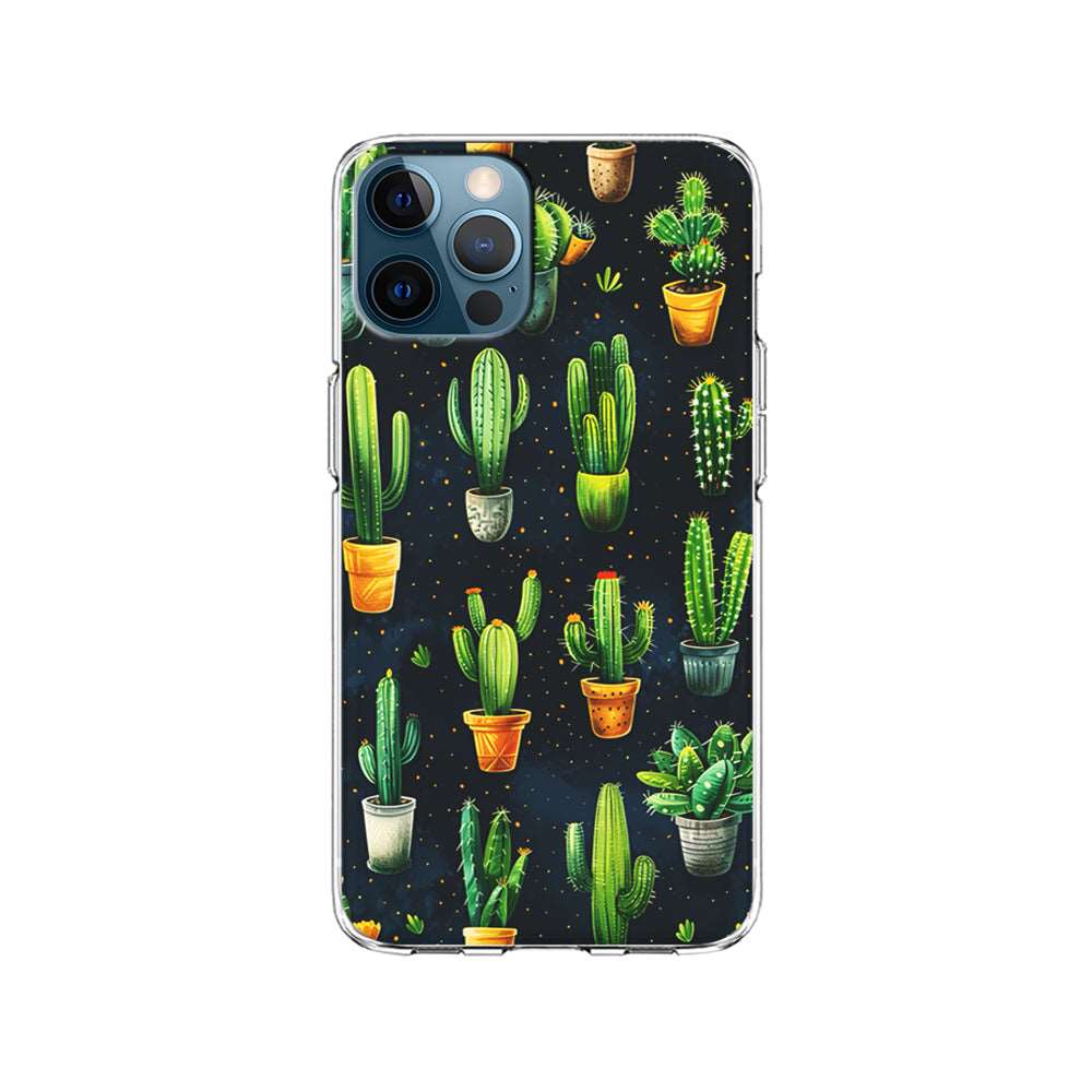 A Collection of Cactus in Pots iPhone 15 Pro Case