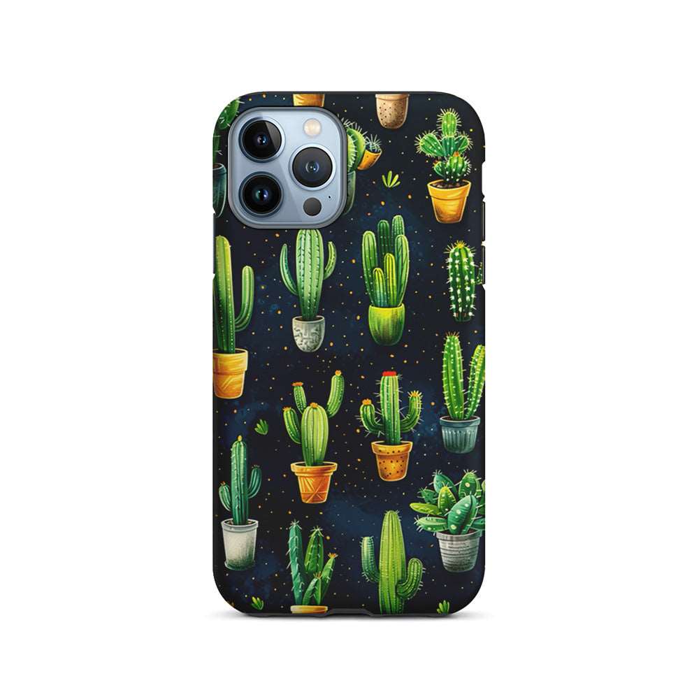 A Collection of Cactus in Pots iPhone 14 Pro Case