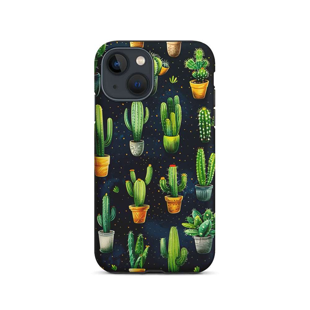 A Collection of Cactus in Pots iPhone 15 Plus Case