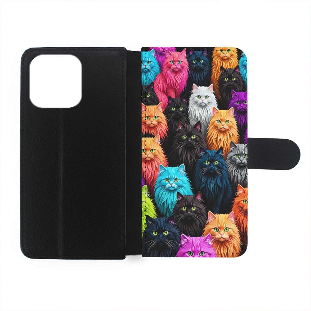 A Group of Colorful Cats iPhone 15 Pro Case