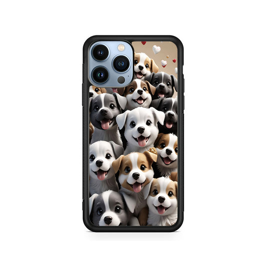 A Group of Cute Puppies Dog iPhone 15 Pro Case