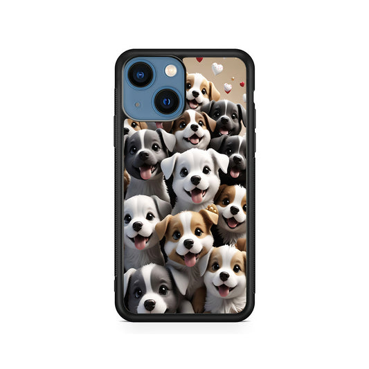 A Group of Cute Puppies Dog iPhone 15 Plus Case