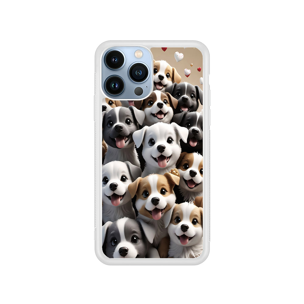 A Group of Cute Puppies Dog iPhone 15 Pro Case