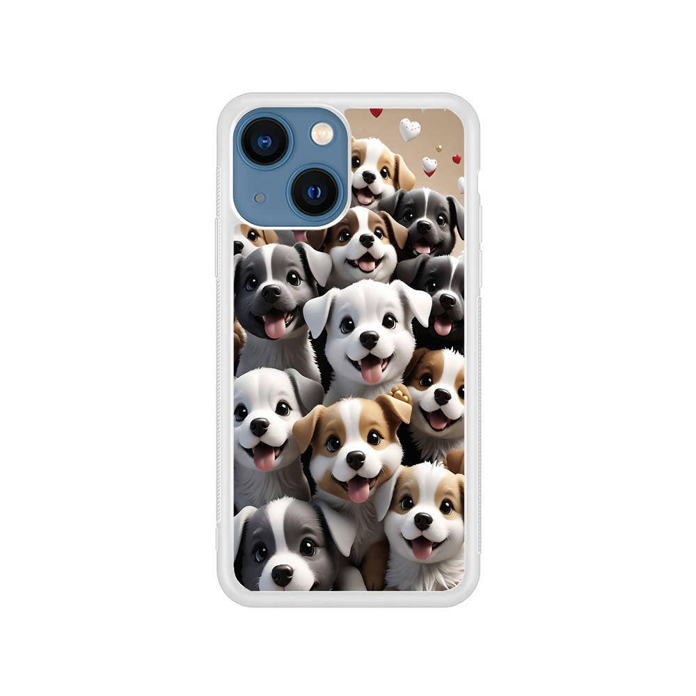 A Group of Cute Puppies Dog iPhone 15 Plus Case