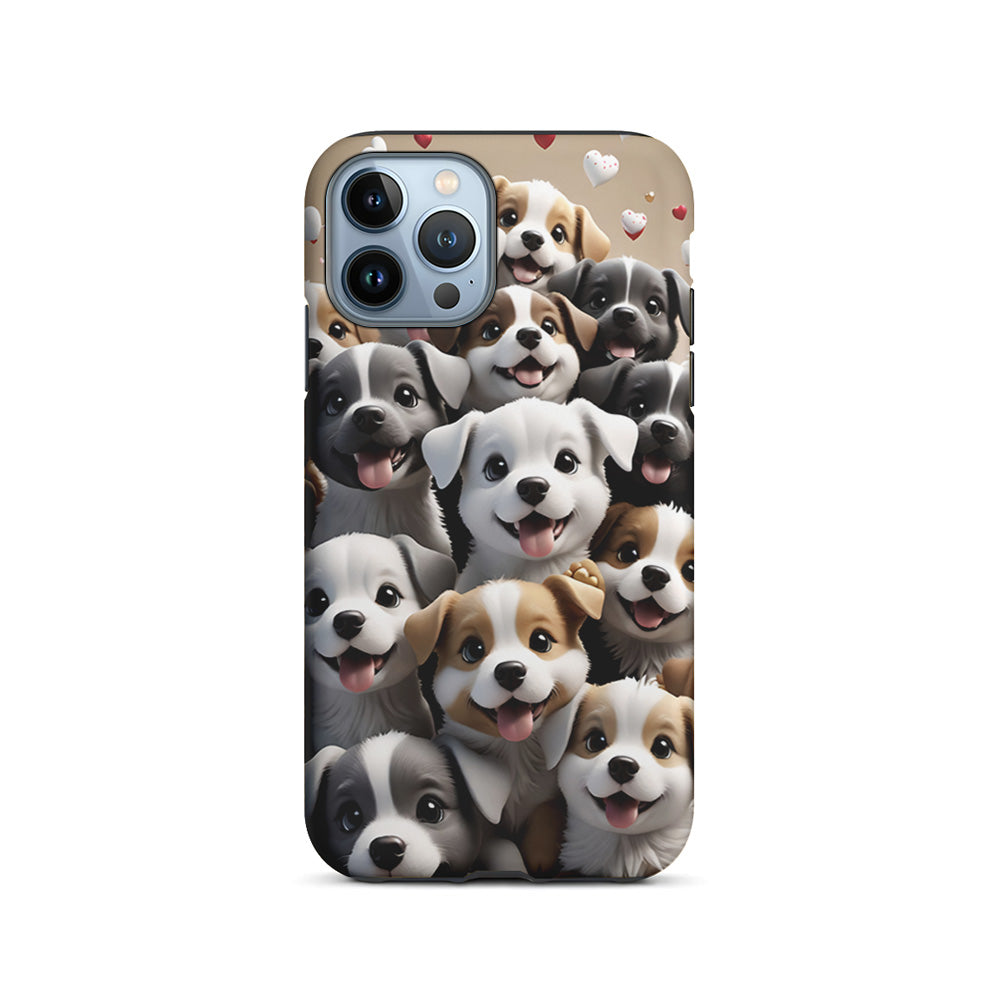 A Group of Cute Puppies Dog iPhone 15 Pro Case