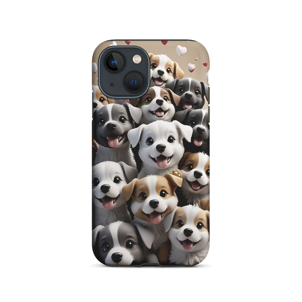 A Group of Cute Puppies Dog iPhone 15 Plus Case