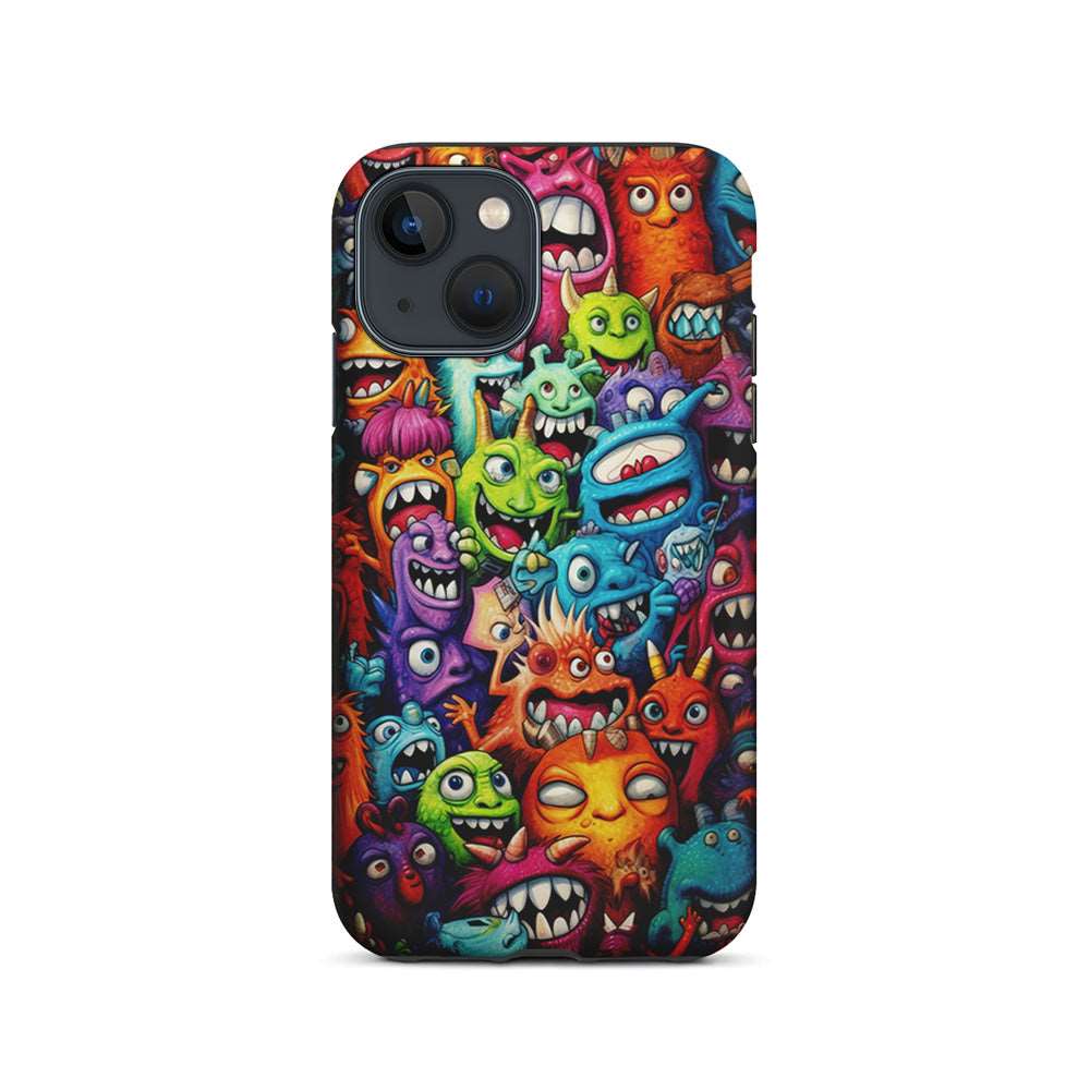 A Lot of Monsters Doodle iPhone 15 Plus Case