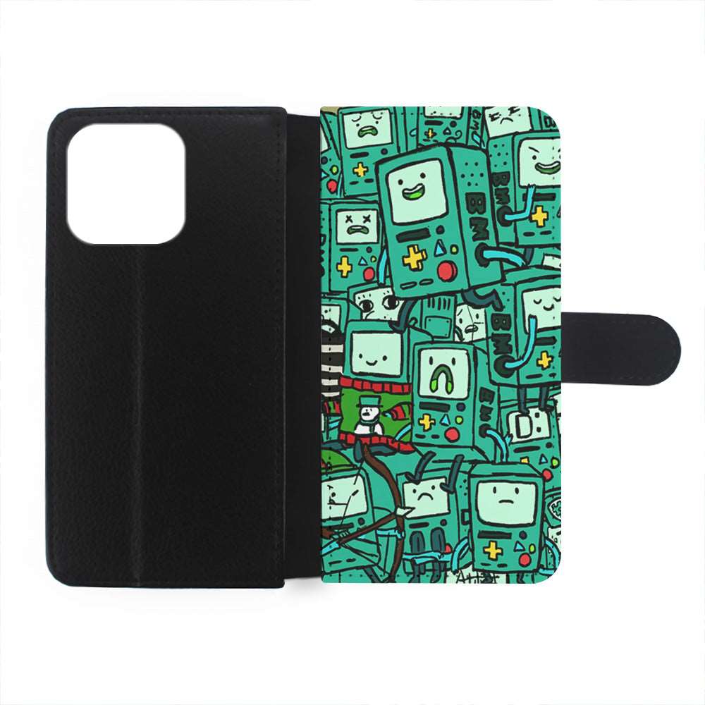 Adventure Time BMO Pattern iPhone 15 Plus Case