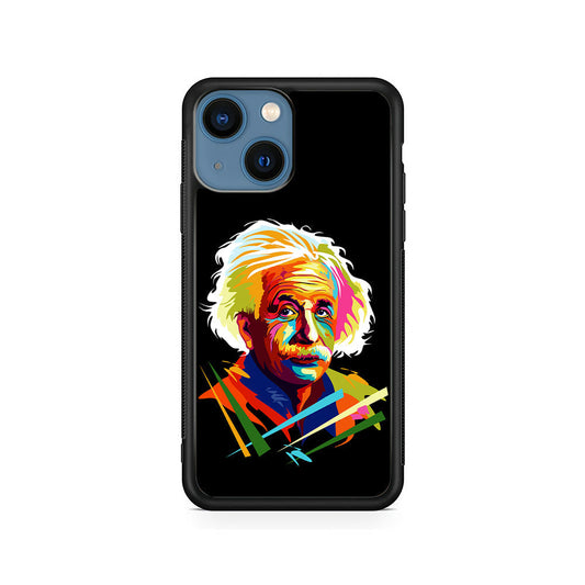 Albert Einstein Pop Art Black iPhone 15 Plus Case