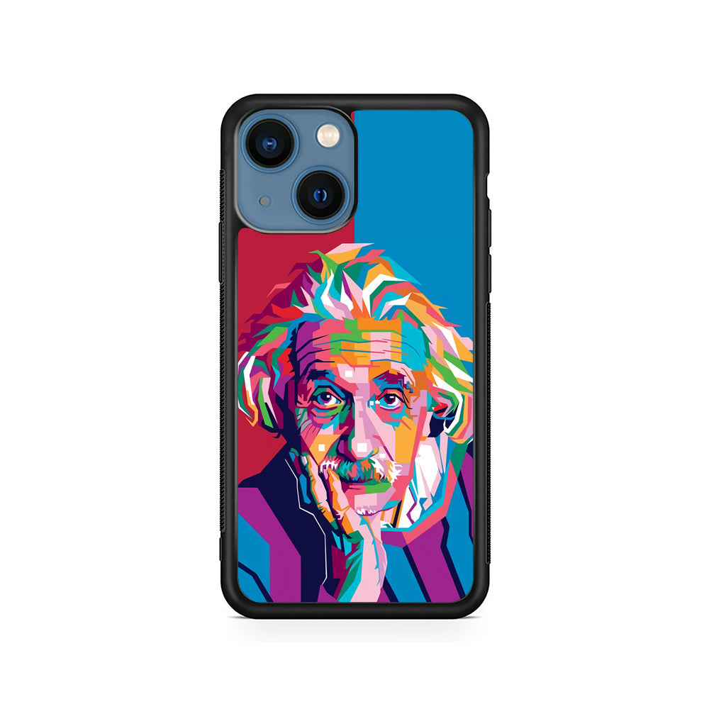 Albert Einstein Pop Art Illustration iPhone 15 Plus Case