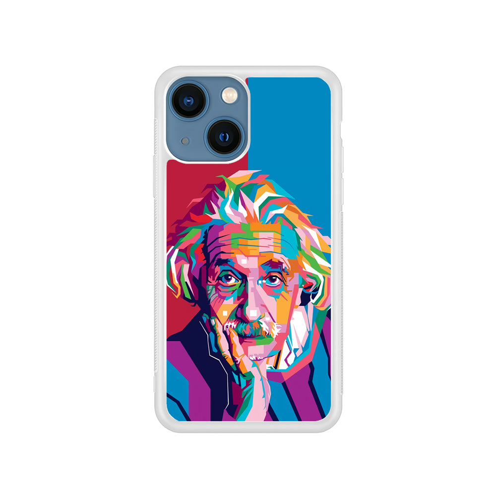 Albert Einstein Pop Art Illustration iPhone 15 Plus Case