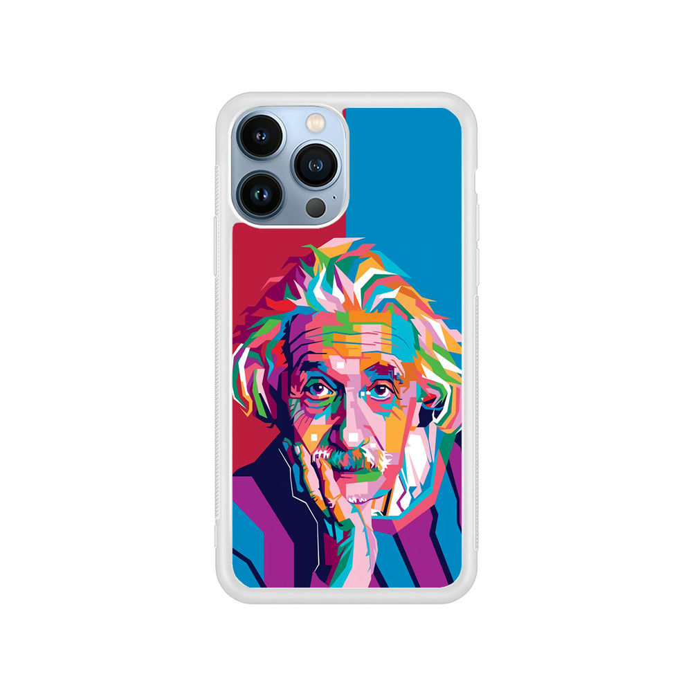 Albert Einstein Pop Art Illustration iPhone 14 Pro Case