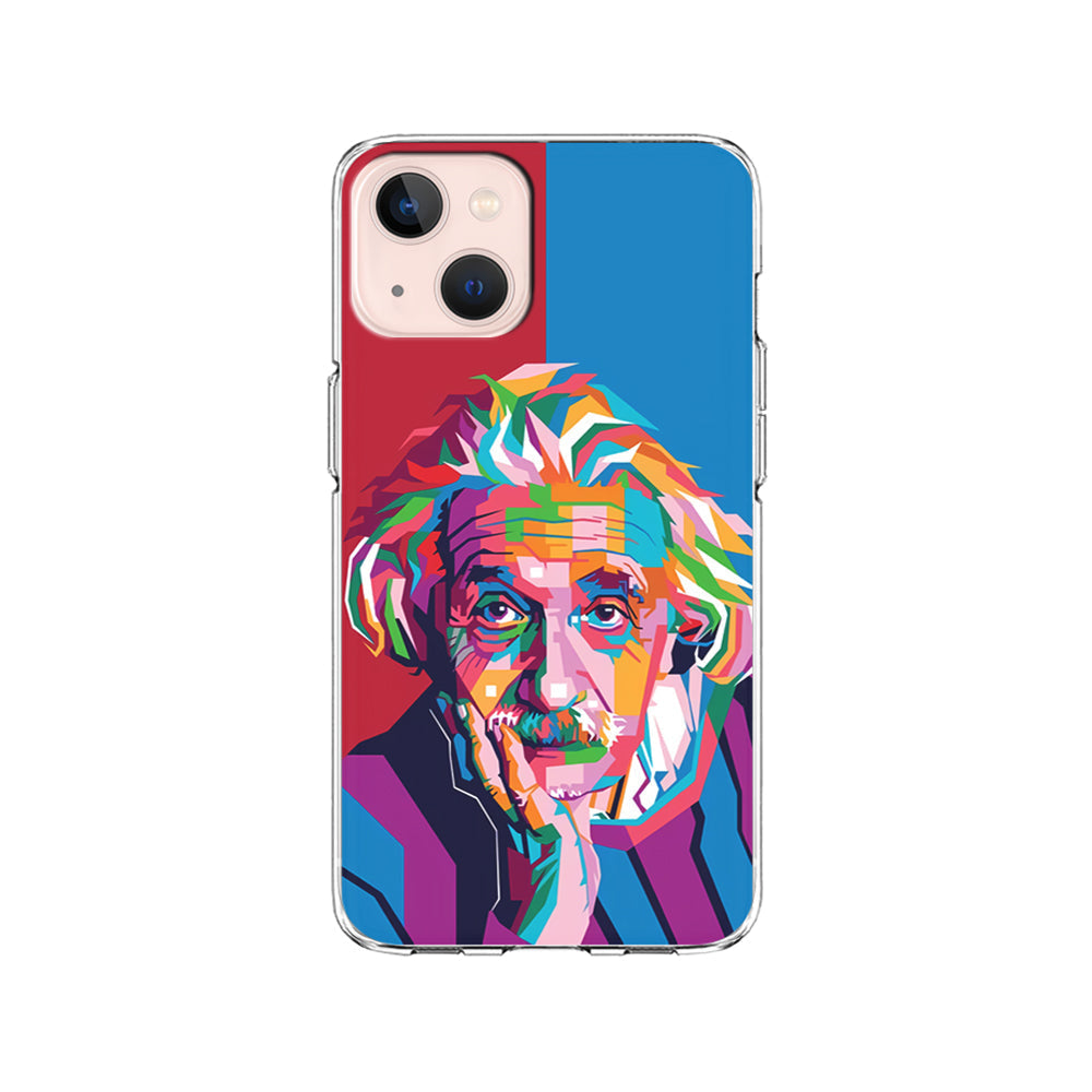 Albert Einstein Pop Art Illustration iPhone 15 Plus Case