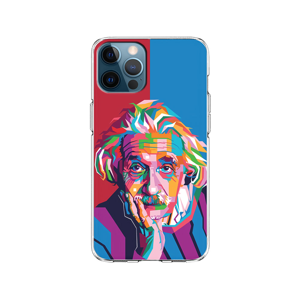 Albert Einstein Pop Art Illustration iPhone 14 Pro Case