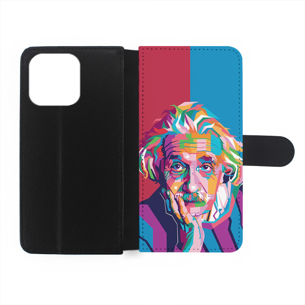 Albert Einstein Pop Art Illustration iPhone 15 Plus Case