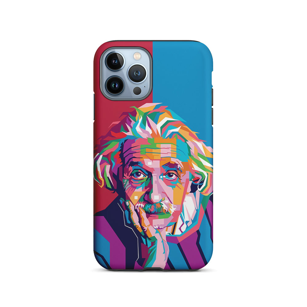 Albert Einstein Pop Art Illustration iPhone 14 Pro Case