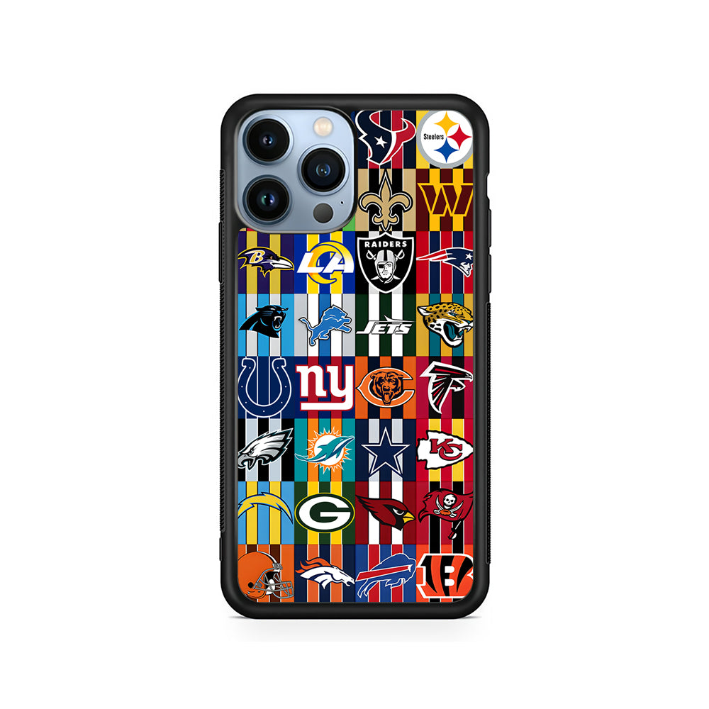 All NFL Football Logo iPhone 15 Pro Case