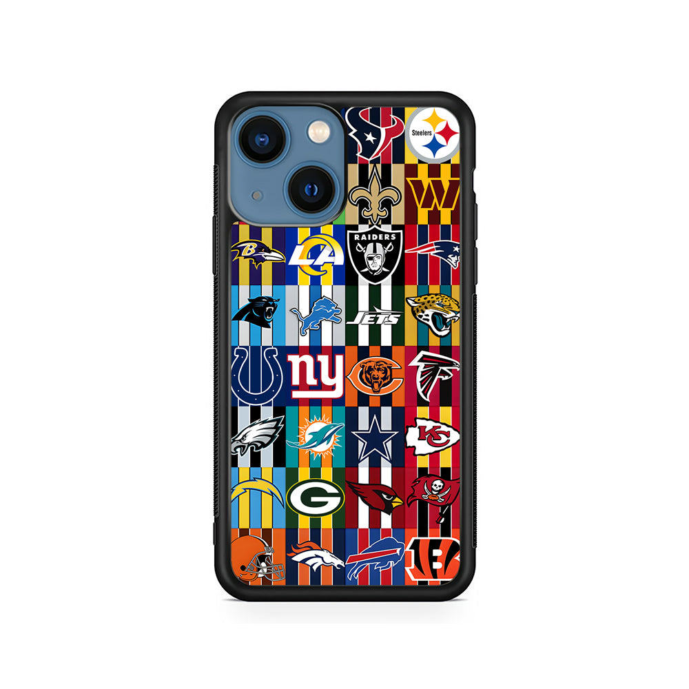 All NFL Football Logo iPhone 15 Plus Case