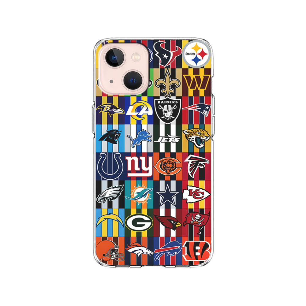 All NFL Football Logo iPhone 15 Plus Case