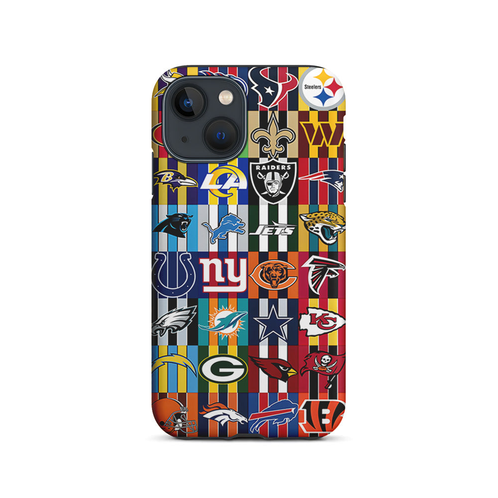 All NFL Football Logo iPhone 15 Plus Case