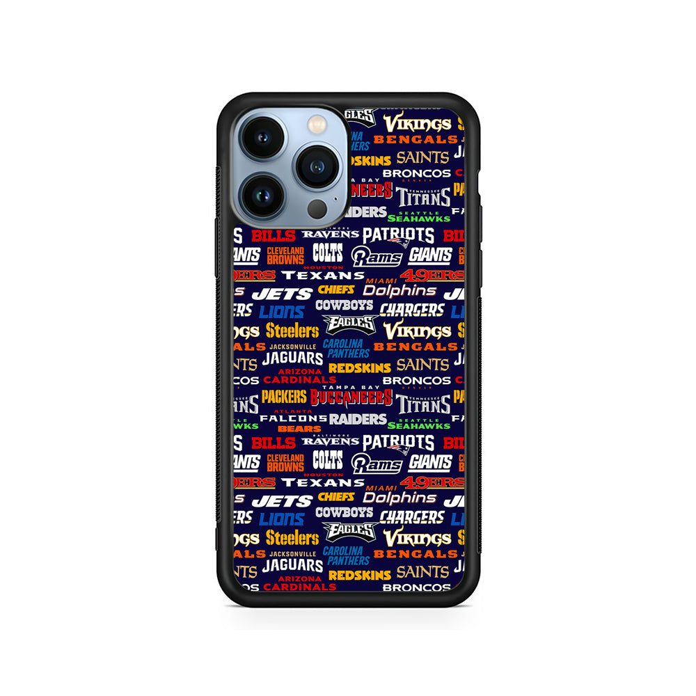 All NFL Football Teams iPhone 15 Pro Case