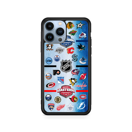 All NHL Teams Logo iPhone 15 Pro Case