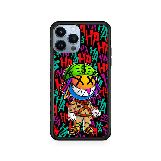 Always Happy Smiling Mask iPhone 14 Pro Case