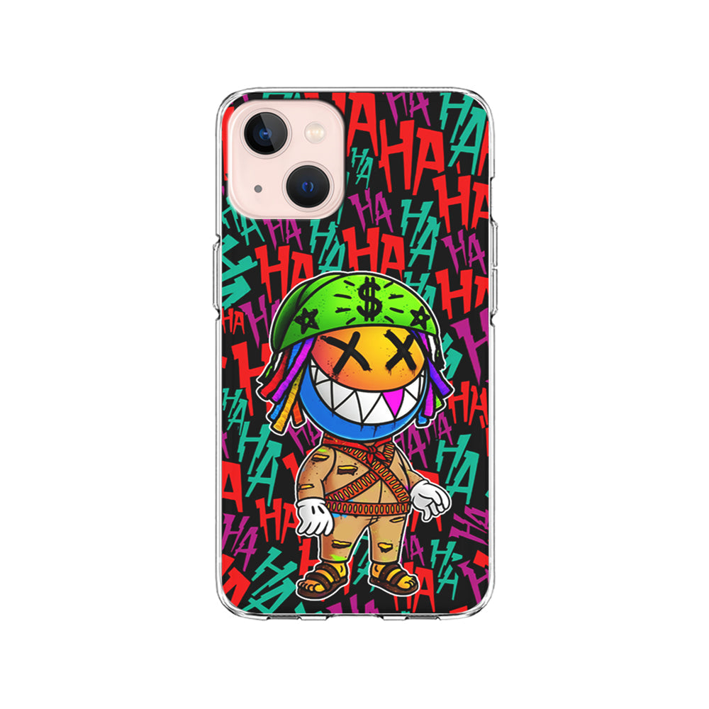 Always Happy Smiling Mask iPhone 15 Plus Case