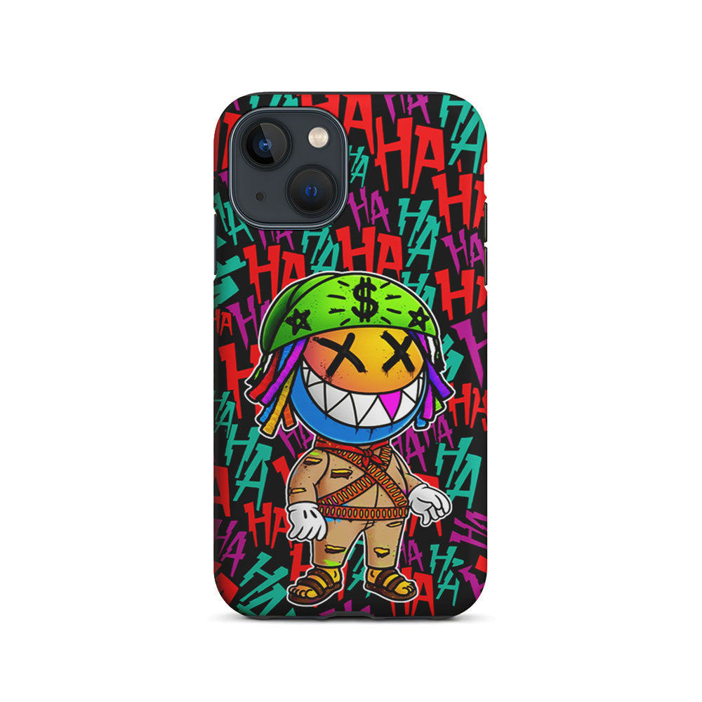 Always Happy Smiling Mask iPhone 15 Plus Case