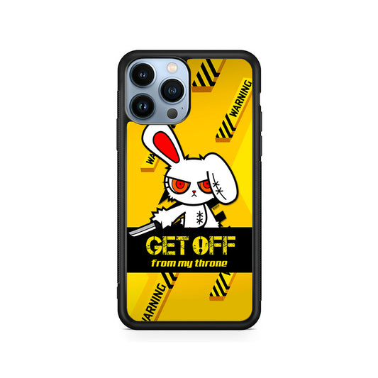 Angry Bunny Throne iPhone 14 Pro Case