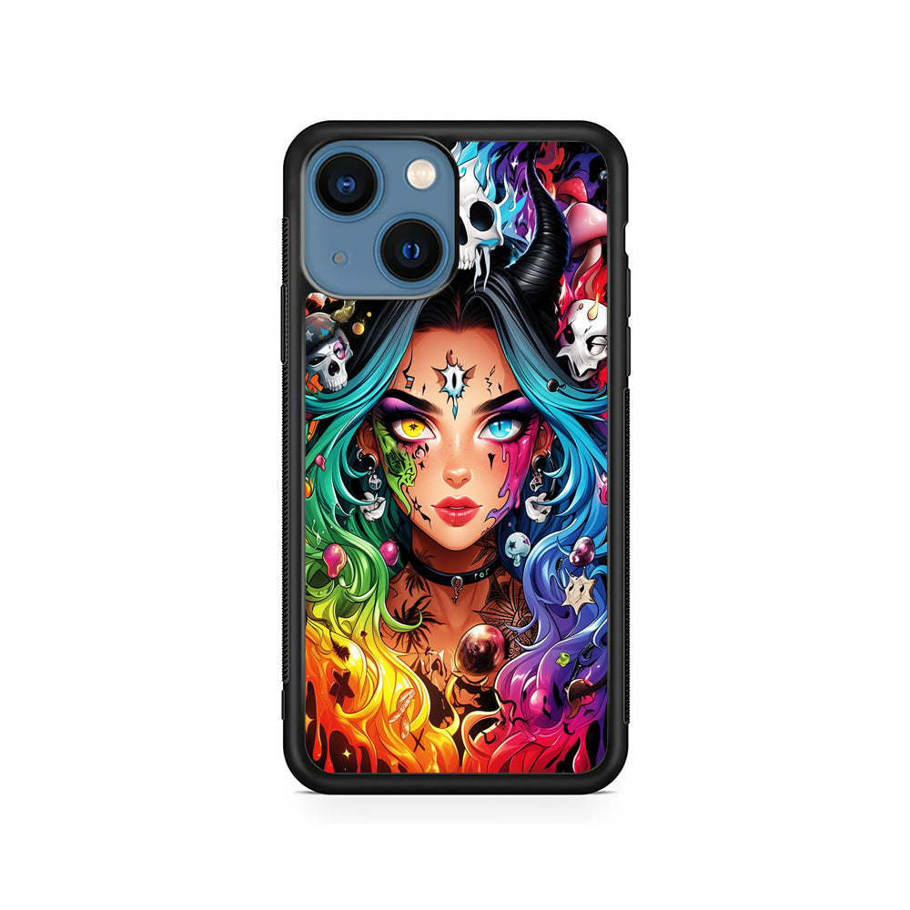 Anime Witch Girl Art iPhone 15 Plus Case