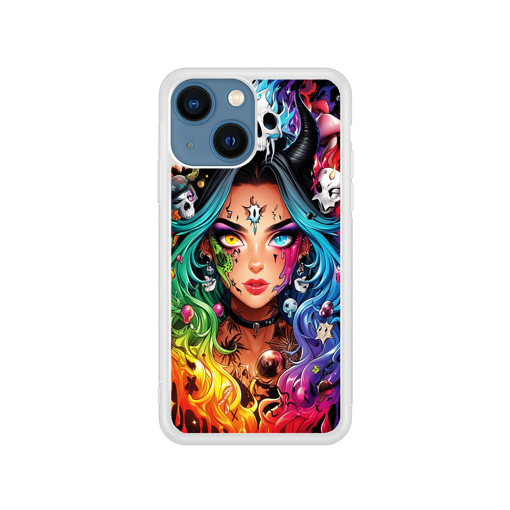 Anime Witch Girl Art iPhone 15 Plus Case