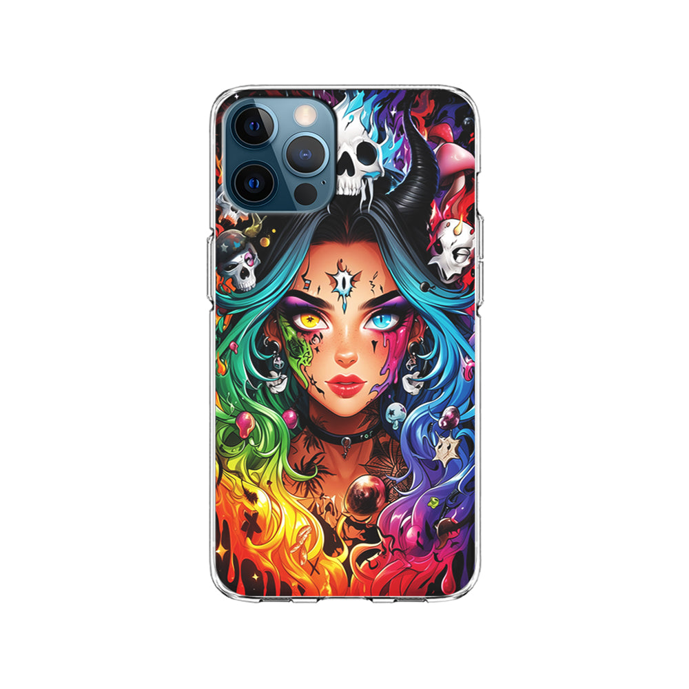 Anime Witch Girl Art iPhone 15 Pro Case