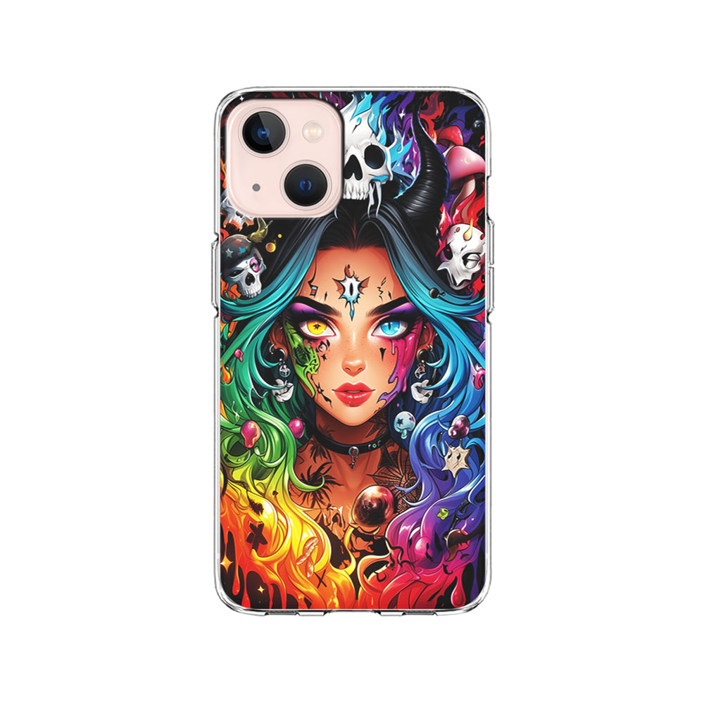 Anime Witch Girl Art iPhone 15 Plus Case