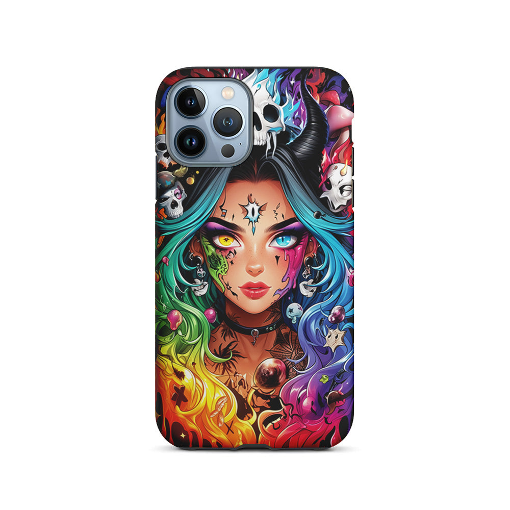 Anime Witch Girl Art iPhone 15 Pro Case