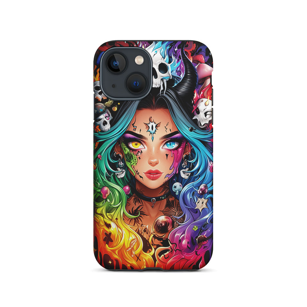 Anime Witch Girl Art iPhone 15 Plus Case