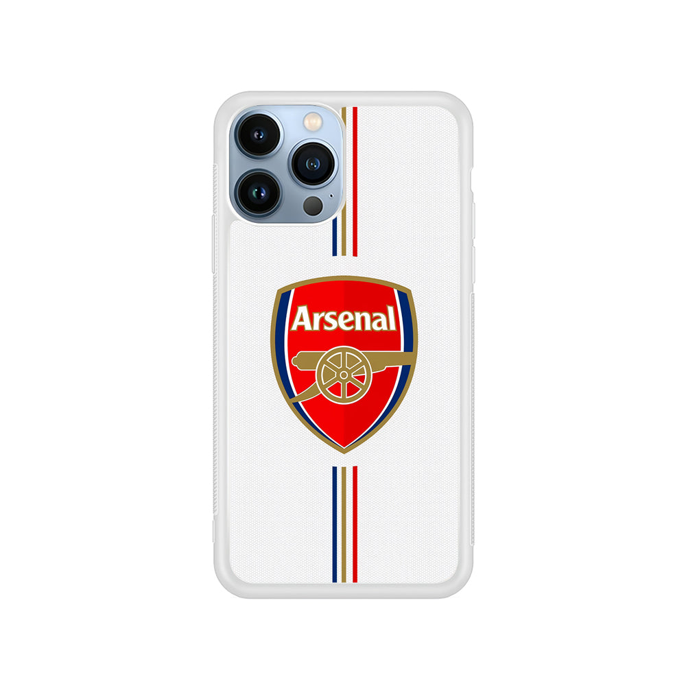 Arsenal Emblem Stripe Line iPhone 14 Pro Case