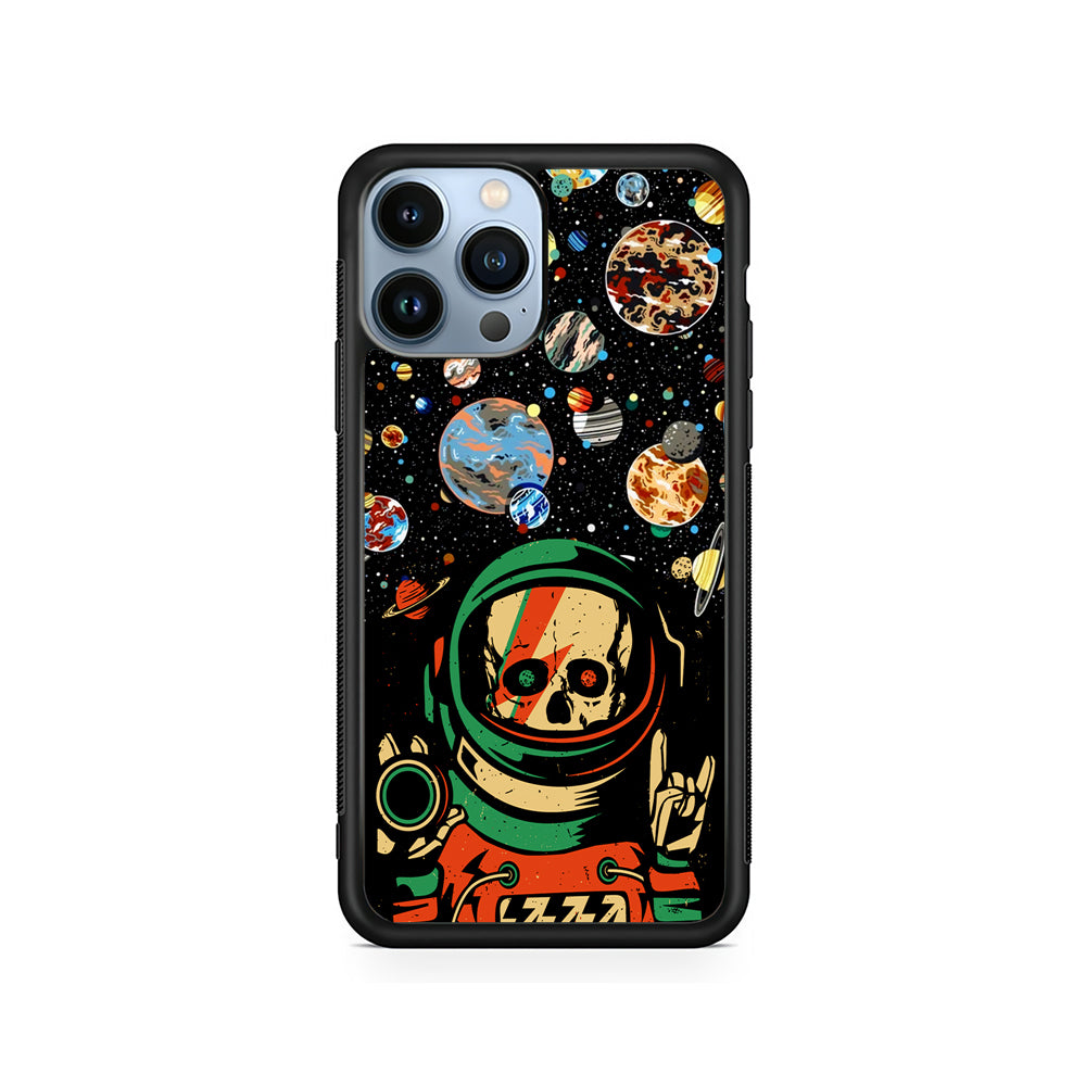 Astro Skull on The Space iPhone 14 Pro Case