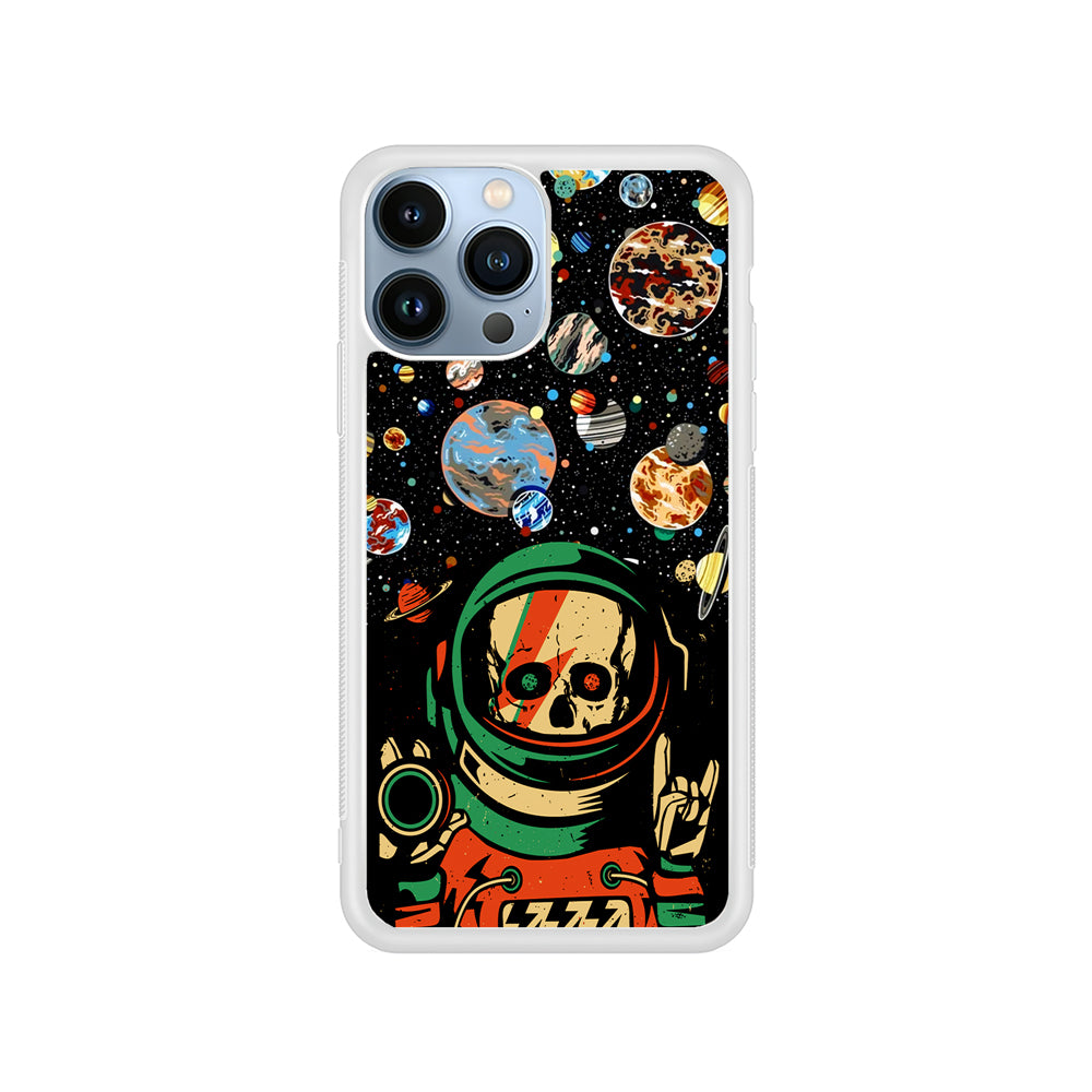 Astro Skull on The Space iPhone 14 Pro Case