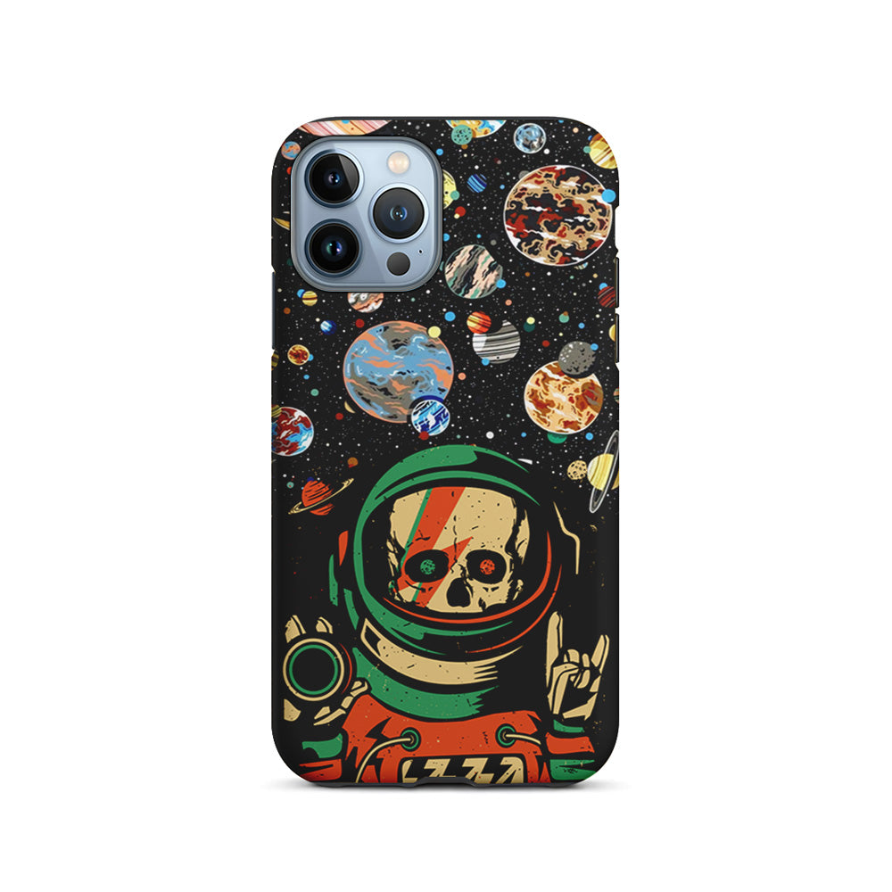 Astro Skull on The Space iPhone 14 Pro Case