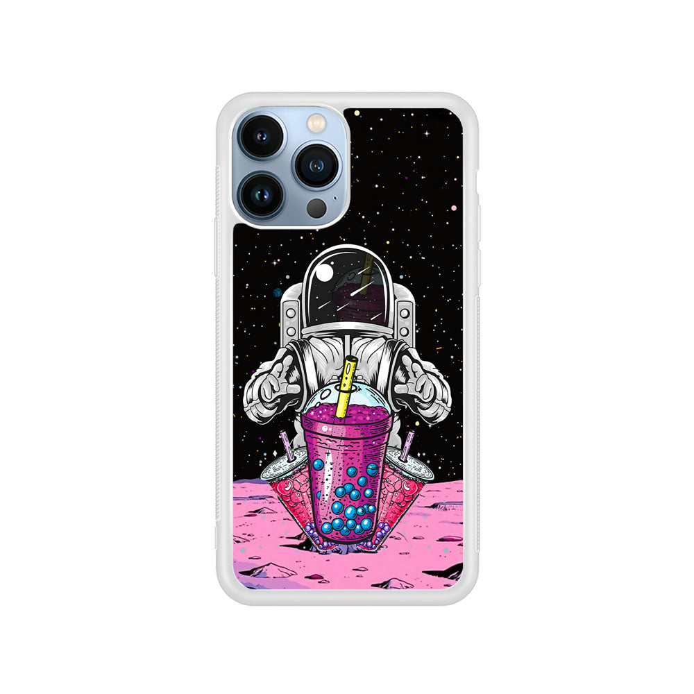 Astronaut and Bubble Ice iPhone 14 Pro Case