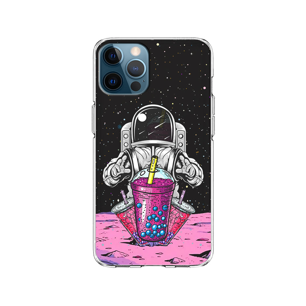 Astronaut and Bubble Ice iPhone 14 Pro Case