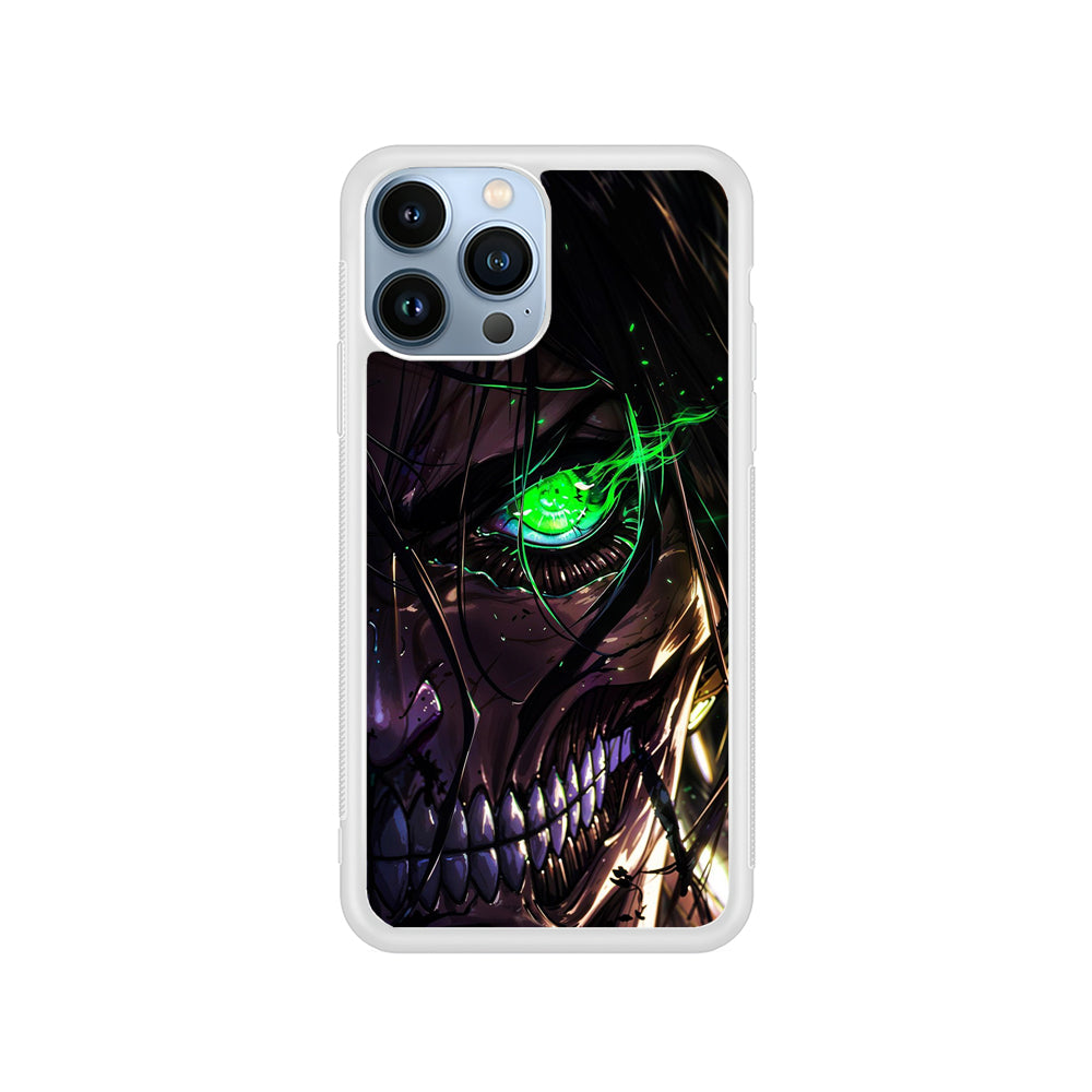 Attack on Titan Eren Face iPhone 15 Pro Case