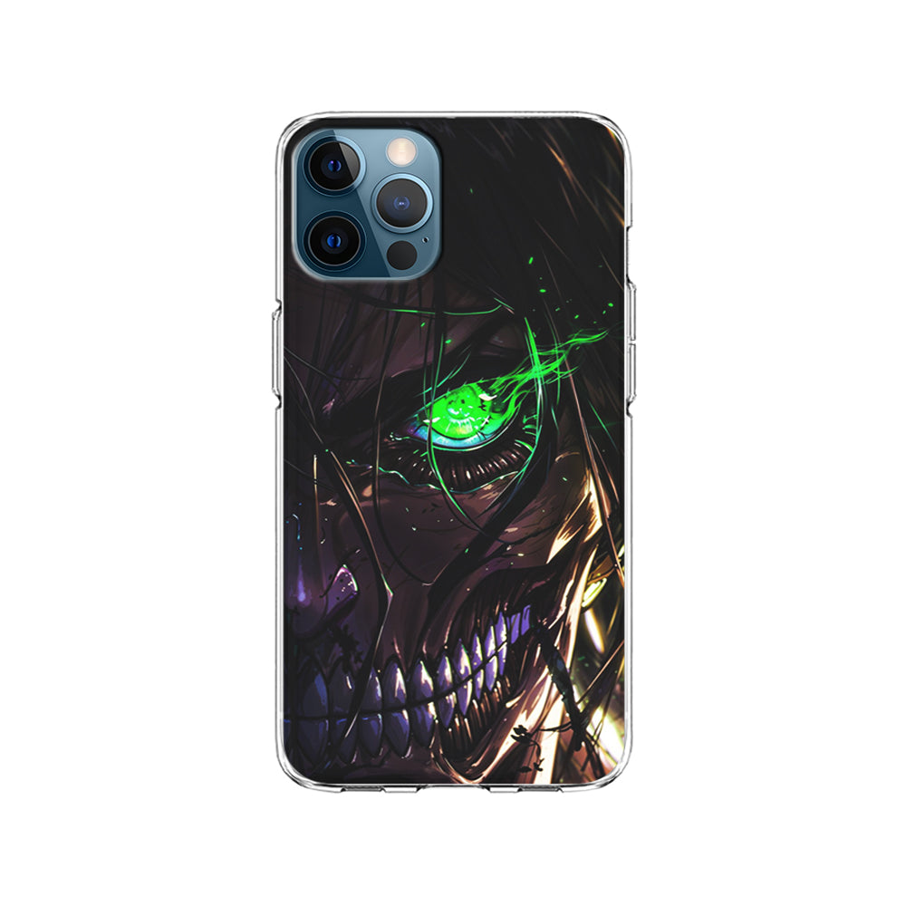 Attack on Titan Eren Face iPhone 15 Pro Case