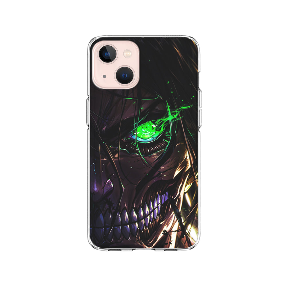 Attack on Titan Eren Face iPhone 15 Plus Case