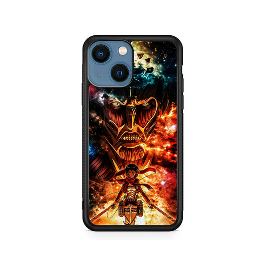 Attack on Titan Mikasa Art iPhone 15 Plus Case