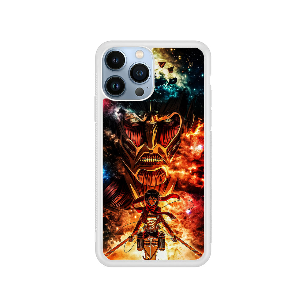 Attack on Titan Mikasa Art iPhone 15 Pro Case